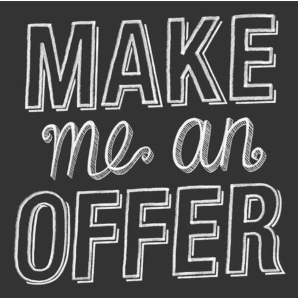 Reasonable offers accepted! I’m pretty motivated.